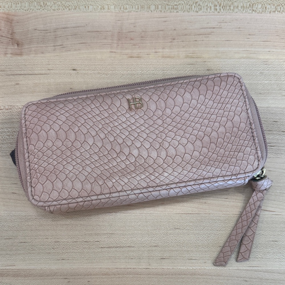 Elegant Pink Textured Women's Clutch